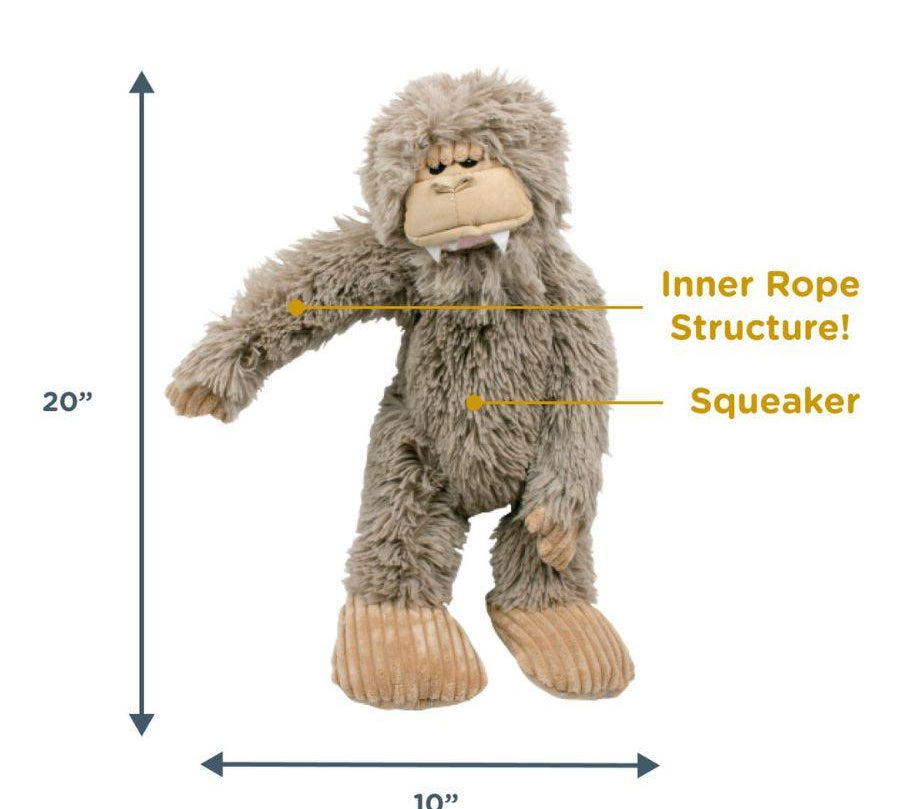 Peluche Pie Grande con Sonido 🐾, juguete resistente de 50 cm con sonido y cuerda interior, ideal para juegos interactivos y diversión sin fin.