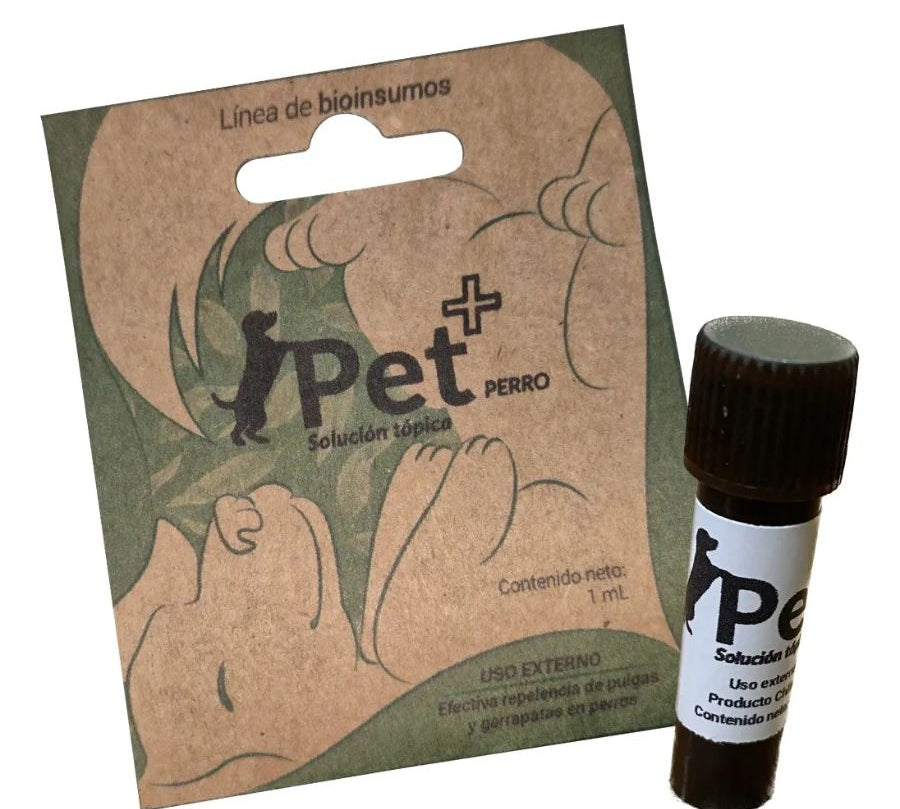 Pet+ Pipeta Orgánica Antipulgas para Perros ofrece protección natural por 30 días contra pulgas y garrapatas. Apta para pieles sensibles y cachorros.