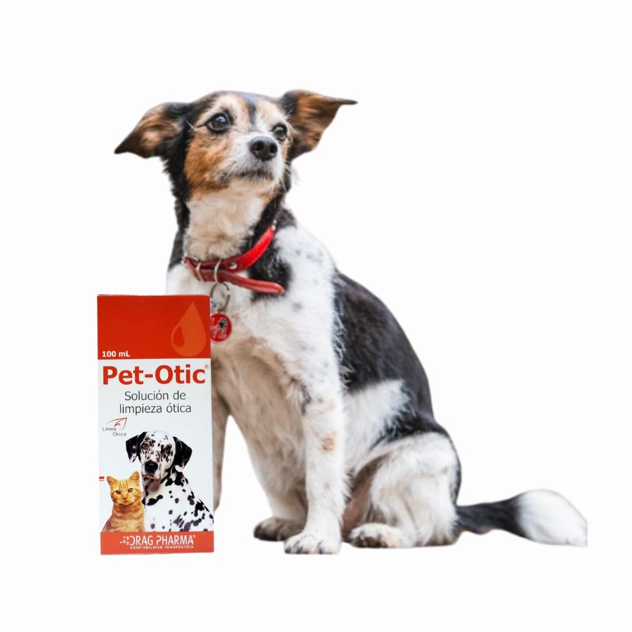 Pet Otic 100ml, solución ótica para perros y gatos que limpia, desodoriza y protege el canal auditivo con ingredientes naturales y sin alcohol. BPets