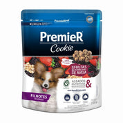 PremieR Cookies Cachorro Sabor Frutos Rojos y Avena, galletas funcionales para cachorros, con antioxidantes, fibras y nutrientes para su crecimiento.