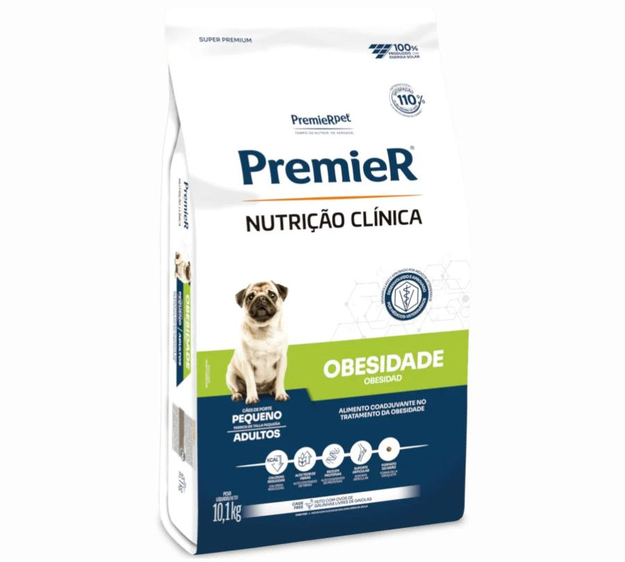 PremieR Nutrición Clínica para Perros Pequeños con Obesidad 2kg, alimento premium bajo en calorías, rico en proteínas y con apoyo articular. Ideal para perros con sobrepeso.