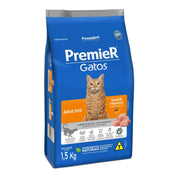 Premier Gatos Adultos Pollo 1,5 kg Nutrición premium con acción anti-sarro y control urinario para una salud integral.