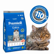 PremieR Gatos Castrados Sabor Pollo, alimento Super Premium que controla el peso, cuida el tracto urinario y reduce el olor de las heces.