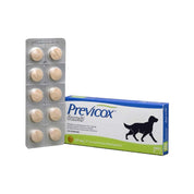 Previcox 227mg 30 comp  alivia el dolor e inflamación en perros con osteoartritis o tras cirugía. Eficaz, palatable y de acción selectiva sobre la COX-2.