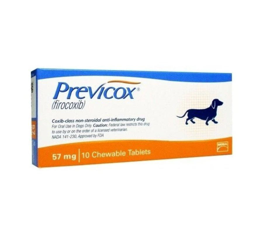 Previcox 57mg 10 comp  alivia eficazmente el dolor e inflamación en perros pequeños con osteoartritis o tras cirugía. Alta selectividad COX-2 y excelente palatabilidad.