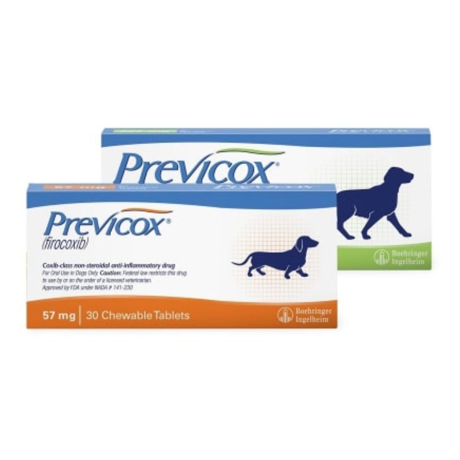 Previcox 57mg 30 comp  alivia eficazmente el dolor e inflamación en perros pequeños con osteoartritis o tras cirugía. Alta selectividad COX-2 y excelente palatabilidad. B-Pets