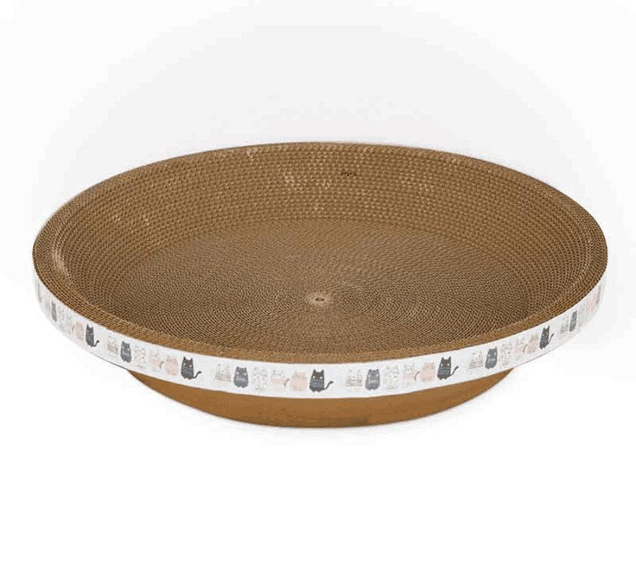 Rascador Cuenco Talla S para Gatos, duradero y cómodo, con diseño circular que satisface las necesidades de rascado y descanso de tu felino.