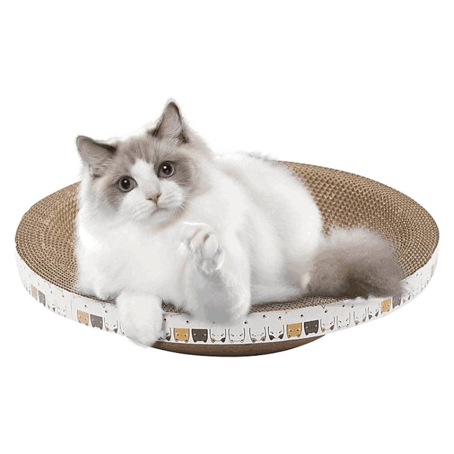 Rascador Cuenco Talla S para Gatos, duradero y cómodo, con diseño circular que satisface las necesidades de rascado y descanso de tu felino.