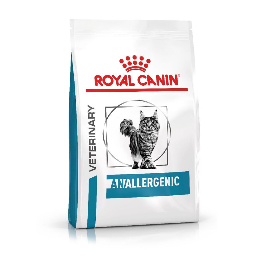 Royal Canin Anallergenic Gato 2Kg es ideal para gatos adultos con alergias o intolerancias alimentarias, ofreciendo una dieta equilibrada con proteínas altamente digestibles y un complejo de antioxidantes para una salud óptima.