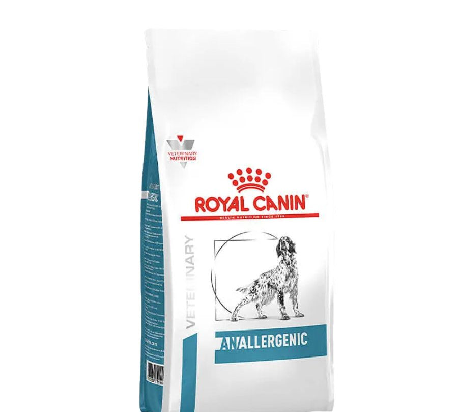 Descubre Royal Canin Anallergenic para perros, la dieta especializada para reducir alergias y promover una piel sana. 🐶🍲 Con oligopéptidos y un complejo antioxidante, es la nutrición ideal para perros con sensibilidades alimentarias.