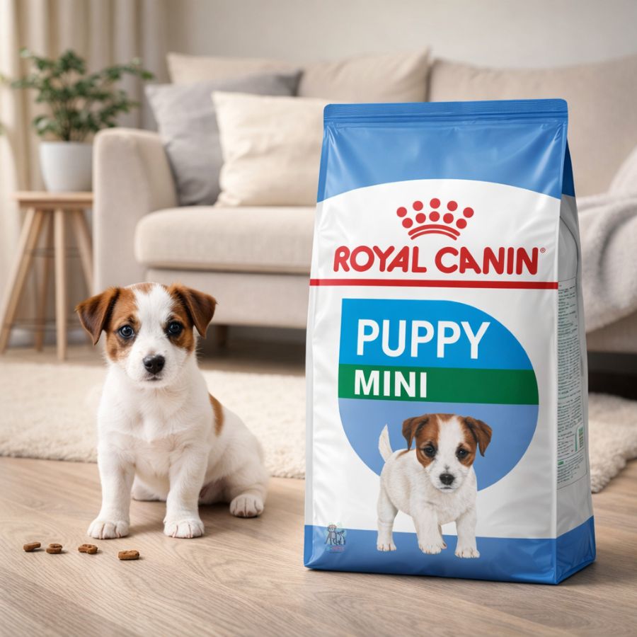 Royal Canin Mini Puppy 1Kg: Alimento para cachorros de razas pequeñas hasta 10 meses. Apoya el desarrollo muscular y óseo, alta palatabilidad, digestión óptima, soporte inmunológico y salud dental.
