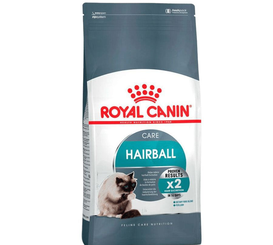 Royal Canin Hairball Care: Alimento para gatos adultos, reduce la formación de bolas de pelo y estimula el tránsito intestinal. Salud urinaria equilibrada. 