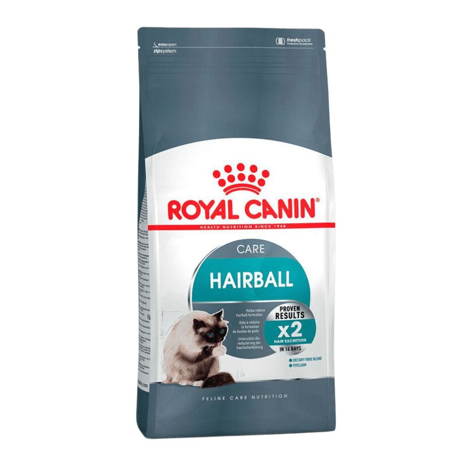 Royal Canin Hairball Care: Alimento para gatos adultos, reduce la formación de bolas de pelo y estimula el tránsito intestinal. Salud urinaria equilibrada. 