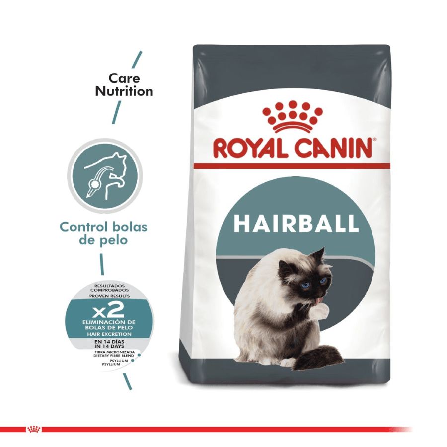 Royal Canin Hairball Care: Alimento para gatos adultos, reduce la formación de bolas de pelo y estimula el tránsito intestinal. Salud urinaria equilibrada. 