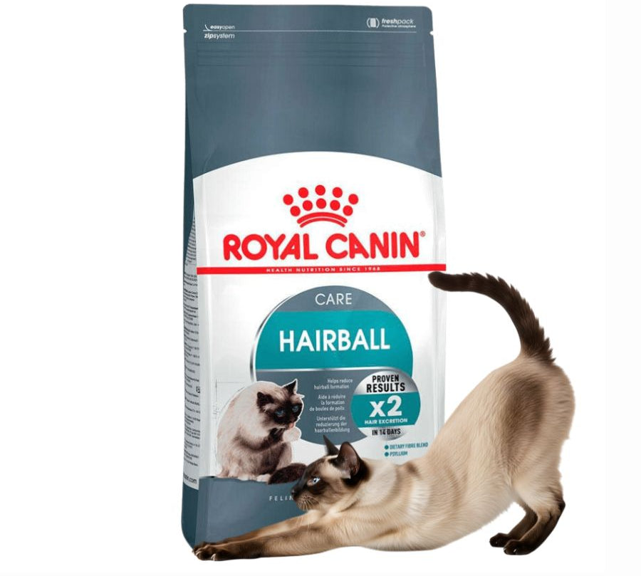 Royal Canin Hairball Care: Alimento para gatos adultos, reduce la formación de bolas de pelo y estimula el tránsito intestinal. Salud urinaria equilibrada. 