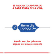 Royal Canin Indoor 7+: Alimento seco para gatos mayores de 7 años que viven en interiores. Enriquecido para un envejecimiento saludable, reduce olores y cantidad de heces, y mantiene la salud renal y urinaria.