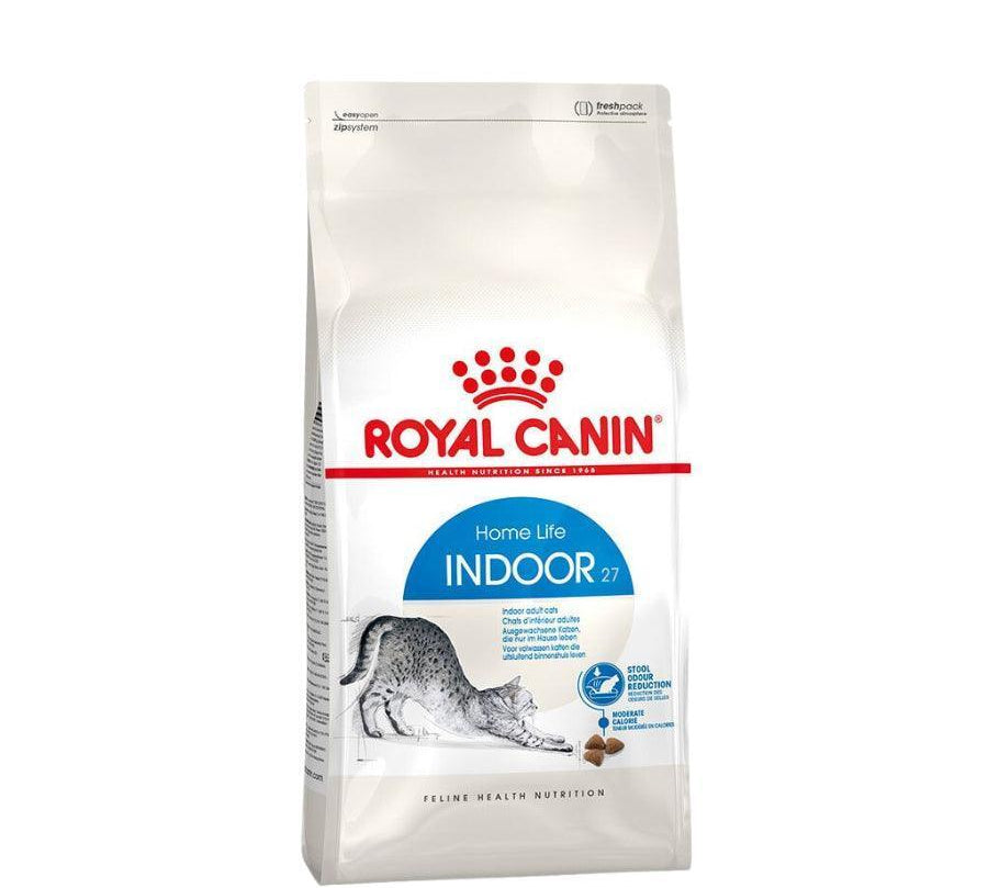 Royal Canin Indoor Feline: Alimento seco para gatos adultos de interior. Reduce olores y cantidad de heces, controla peso y bolas de pelo. Alta digestibilidad y nutrientes balanceados. 🐱🏠🐾