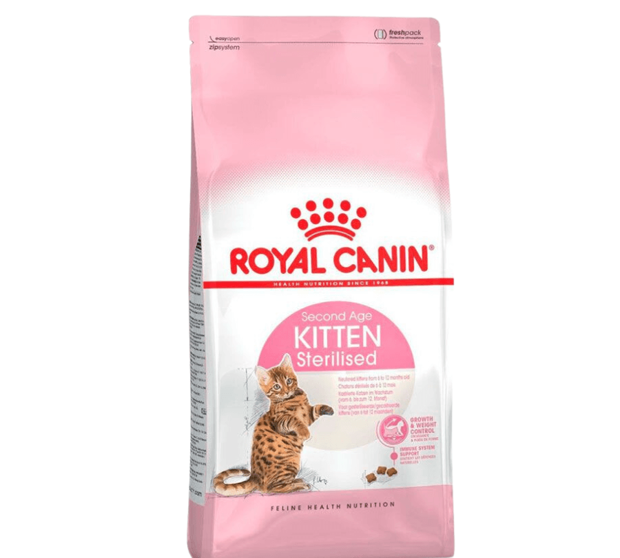 Royal Canin Kitten Sterilised 1.5kg: Alimento diseñado para gatitos esterilizados, equilibra las necesidades nutricionales con control de peso para un desarrollo saludable. 🐱🍲🐾