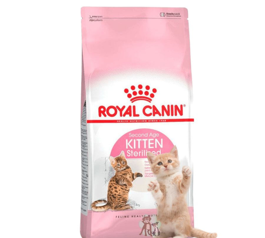 Royal Canin Kitten Sterilised 4kg: Alimento diseñado para gatitos esterilizados, equilibra las necesidades nutricionales con control de peso para un desarrollo saludable. 