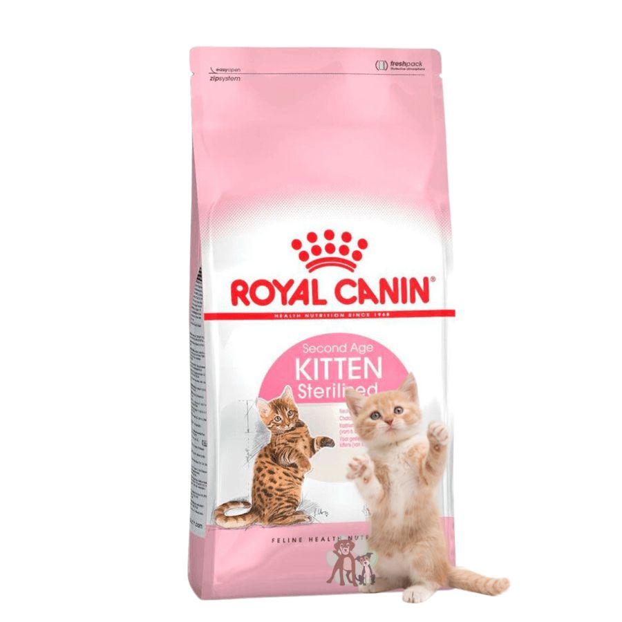 Royal Canin Kitten Sterilised 4kg: Alimento diseñado para gatitos esterilizados, equilibra las necesidades nutricionales con control de peso para un desarrollo saludable. 