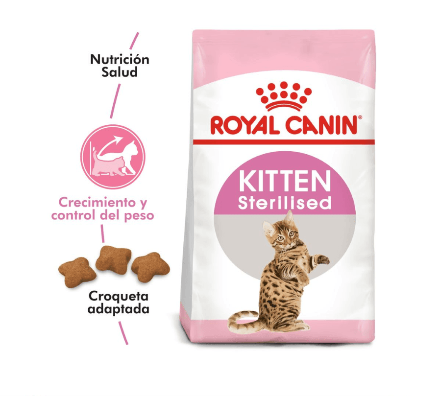 Royal Canin Kitten Sterilised 4kg: Alimento diseñado para gatitos esterilizados, equilibra las necesidades nutricionales con control de peso para un desarrollo saludable. 🐱🍲🐾