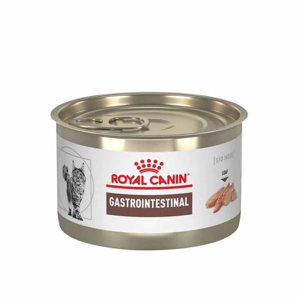 Royal Canin Lata Gastrointestinal 145Gr es un alimento húmedo para gatos con sensibilidad digestiva, con alta energía y prebióticos para una mejor digestión.