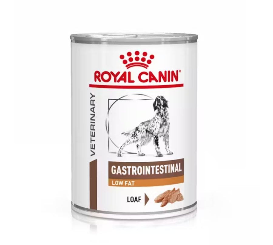 Royal Canin Gastrointestinal Low Fat 420Gr 🐶, soporte digestivo especializado para perros con sensibilidad intestinal. Bajo en grasa y altamente digestible.