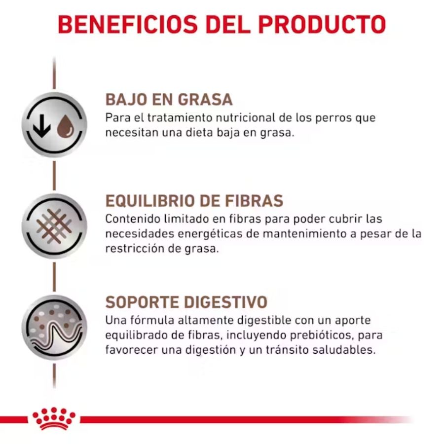 Royal Canin Gastrointestinal Low Fat 420Gr 🐶, soporte digestivo especializado para perros con sensibilidad intestinal. Bajo en grasa y altamente digestible.