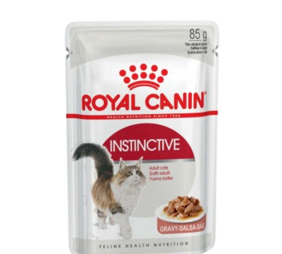 Royal Canin Pouch Gato Adulto Instinctive: Alimento húmedo para gatos adultos desde 12 meses. Soporte urinario, control de peso y alta palatabilidad. 🐱🍲🐾