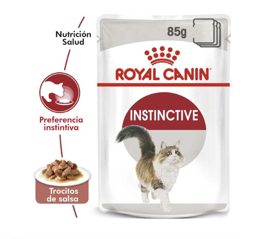Royal Canin Pouch Gato Adulto Instinctive: Alimento húmedo para gatos adultos desde 12 meses. Soporte urinario, control de peso y alta palatabilidad. 🐱🍲🐾