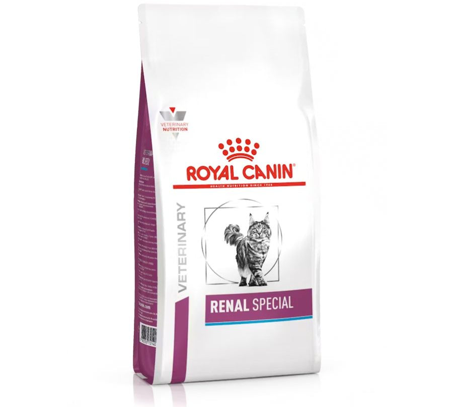 Royal Canin Renal Special Gato 2Kg 🐱, ideal para gatos con insuficiencia renal. Estimula el apetito, protege la función renal y mejora su calidad de vida.
