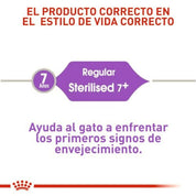Royal Canin Sterilized 7+ 1,5kg: Alimento seco para gatos esterilizados mayores de 7 años. Combate el envejecimiento, controla el peso, y mantiene la salud renal y urinaria. 🐱🍲