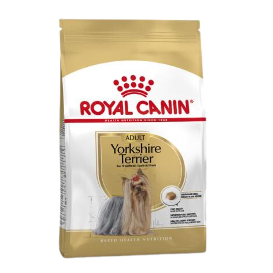 Royal Canin Yorkshire Terrier Adulto: El pienso premium que realza el brillo y la salud del pelo largo, satisface los paladares más exigentes y cuida la salud dental. Perfecto para Yorkshires adultos. 🐕✨