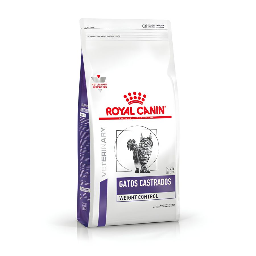 Royal Canin Gatos Castrados Weight Control 7,5 kg, vista frontal del saco para gatos esterilizados