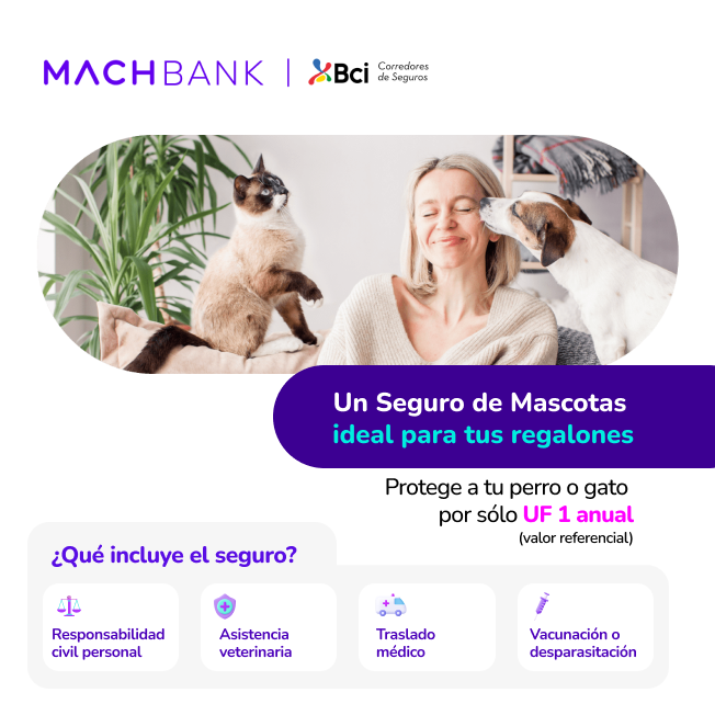 Seguro Integral para Perros y Gatos MACHBANK 2025