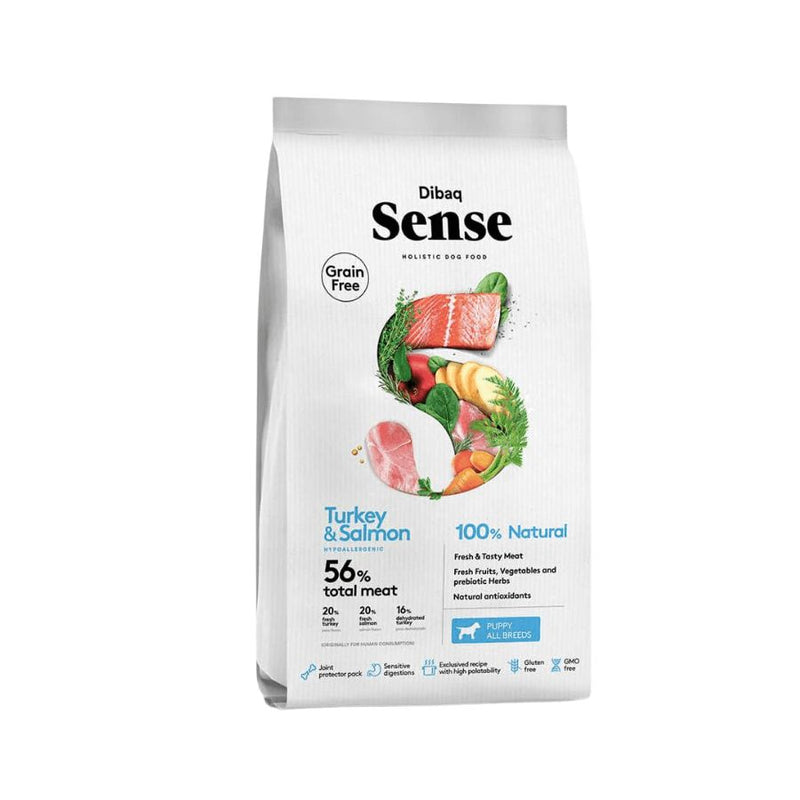 Dibaq Sense Cachorro Pavo & Salmón 12KG