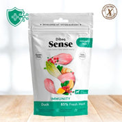 Snack Funcional Inmunológico de Pato Dibaq Sense, con pato fresco y antioxidantes naturales para fortalecer el sistema inmunológico de tu perro.