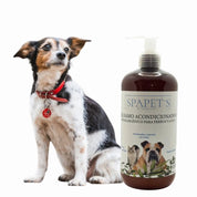 SpaPets Bálsamo Acondicionador Hipoalergénico 250 para pieles sensibles, con avena y aloe vera. Suaviza, calma y desenreda sin irritar.