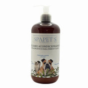 SpaPets Bálsamo Acondicionador Hipoalergénico para pieles sensibles, con avena y aloe vera. Suaviza, calma y desenreda sin irritar.