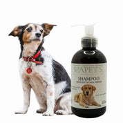 SpaPets Shampoo Repelente para Perros con Tea Tree limpia, calma e hidrata, mientras ayuda a repeler insectos como pulgas y garrapatas. Ideal para piel sensible.