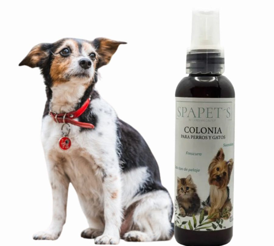 SpaPets Colonia para Perros y Gatos deja el pelaje fresco, suave y con aroma duradero. Fórmula hipoalergénica ideal para uso frecuente y todo tipo de mascotas.