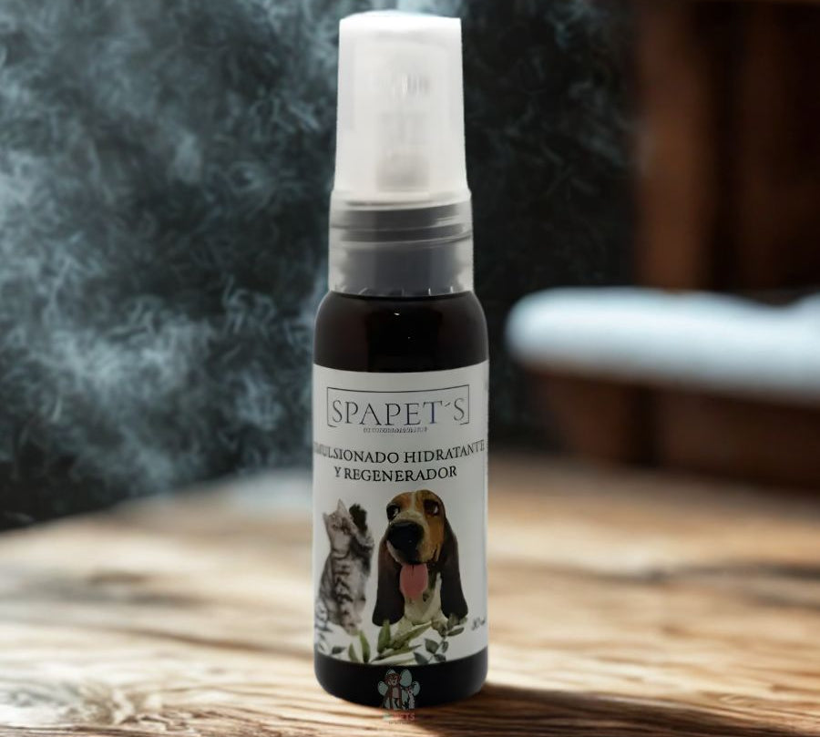 SpaPets Emulsionado Hidratante y Regenerador repara nariz y cojinetes secos. Con avena, aloe y hamamelis. Ideal para piel sensible y climas extremos.