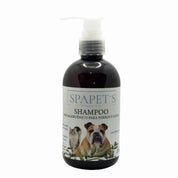 SpaPets Shampoo Hipoalergénico limpia suavemente, calma la piel sensible y deja el pelaje suave y brillante. Ideal para uso frecuente en perros y gatos.