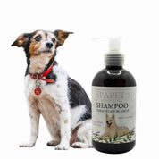 SpaPets Shampoo para Perros con Pelaje Blanco ilumina, limpia y elimina tonos amarillentos. Ideal para pelajes blancos o claros. Fragancia suave de lavanda.