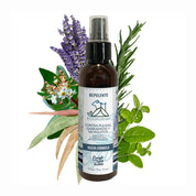 Spray Repelente Contra Pulgas y Garrapatas Ecoaustralis 135ml, antiparasitario natural y seguro para mascotas desde los 2 días de edad. Sin tóxicos ni químicos.