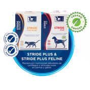 Stride Plus Perro 200 ml TRM es un suplemento líquido vegano que apoya la salud articular con glucosamina, condroitín y ácido hialurónico. Ideal para perros activos o mayores. B-Pets