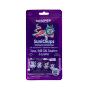 SuniChups Inmune Defense Snack Funcional para Gatos fortalece el sistema inmune con krill y antioxidantes, natural y sin granos.