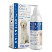 Superpet Omega Cachorro 125 ml fortalece defensas y pelaje con Omega 3, 6 y vitaminas A, D y E. Ideal para cachorros en crecimiento y vacunación. B-Pets