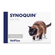 Synoquin Gato 30 Comprimidos, suplemento premium para articulaciones. Con glucosamina, condroitina y omega-3 de krill, mejora movilidad y confort.