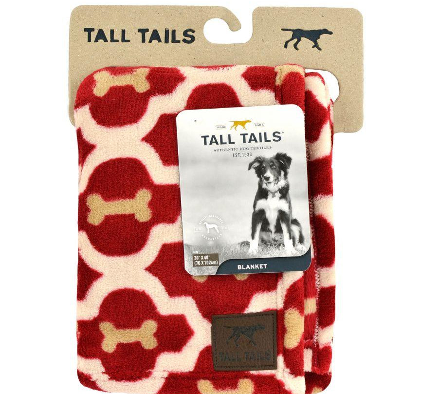Manta Polar Red Bone S, suave y acogedora, ideal para perros pequeños. Protege muebles, fácil de lavar, y perfecta para viajes. Dimensiones 50 x 76 cm.